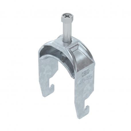 Clamp clip 2056 U-foot, 1-fold, metal pressure sleeve, FT 40 | 46 | 5