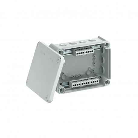 Junction box T 160, plug-in seal, terminal strip 176x135x67 | 12 | IP66 | 7 x M25 5 x M32 | Light grey; RAL 7035