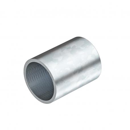 Electrogalvanised steel sleeve, with thread