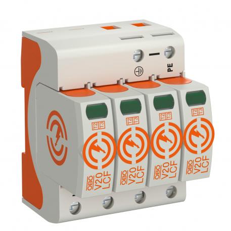 V20 surge arrester, leakage current-free, 1-pole