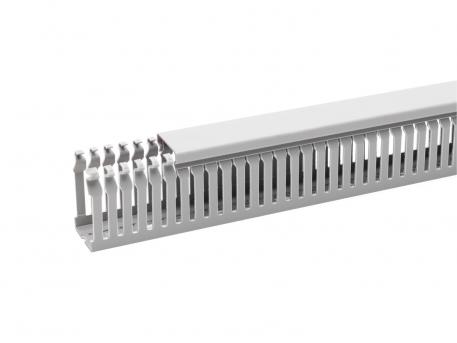 Wiring trunking BE-DIN 62.5, trunking width 87.5 2000 | 88 | 63 | Base perforation | Stone grey; RAL 7030