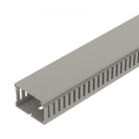 Wiring trunking METRA 40, trunking width 60 2000 | 60 | 40 | Base perforation | Stone grey; RAL 7030