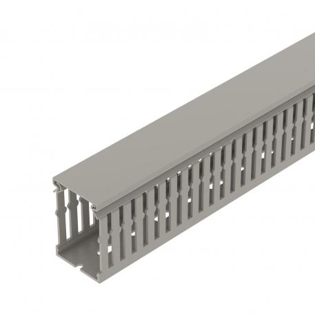 Wiring trunking METRA 60, trunking width 40 2000 | 40 | 60 | Base perforation | Stone grey; RAL 7030