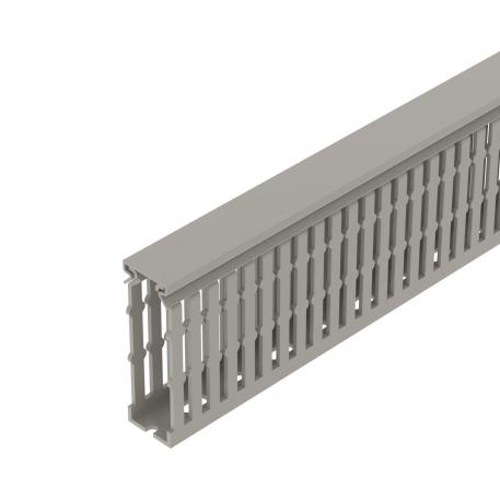 Wiring trunking METRA 80, trunking width 25 2000 | 25 | 80 | Base perforation | Stone grey; RAL 7030