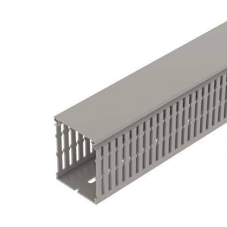 Wiring trunking METRA 80, trunking width 60 2000 | 60 | 80 | Base perforation | Stone grey; RAL 7030