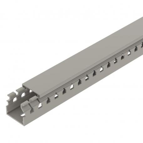 Wiring ducts, type CABLIX 3030 S 2000 | 30 | 30 | Base perforation | Stone grey; RAL 7030