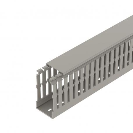 Wiring trunking, type CABLIX 8040 S 2000 | 40 | 80 | Base perforation | Stone grey; RAL 7030