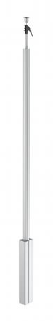 Service pole, type ISS140100R 3000 | Tension | Aluminium |  | Anodised